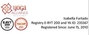 Yoga Alliance E-RYT200 e YACEP Registry